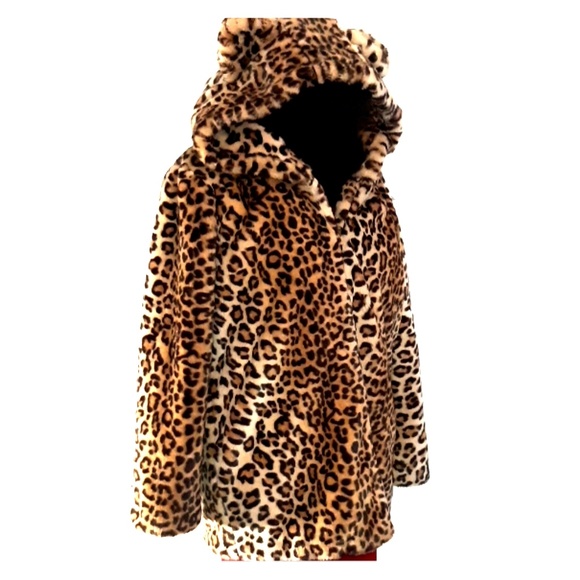 leopard coat with hood